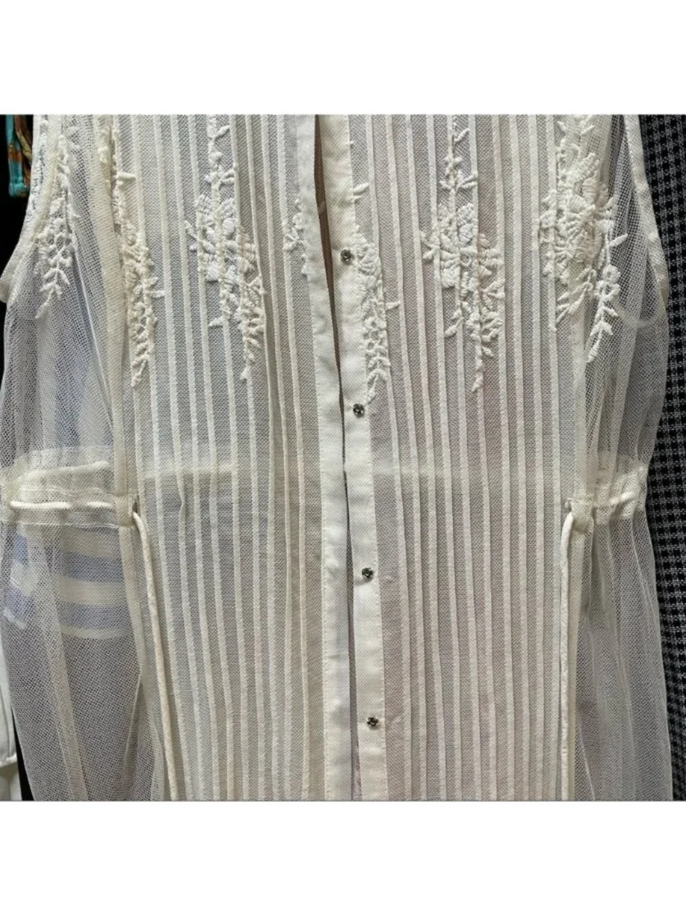 Spell VGUC Ophelia Cream Lace Duster Vest in Small - Picture 8 of 9